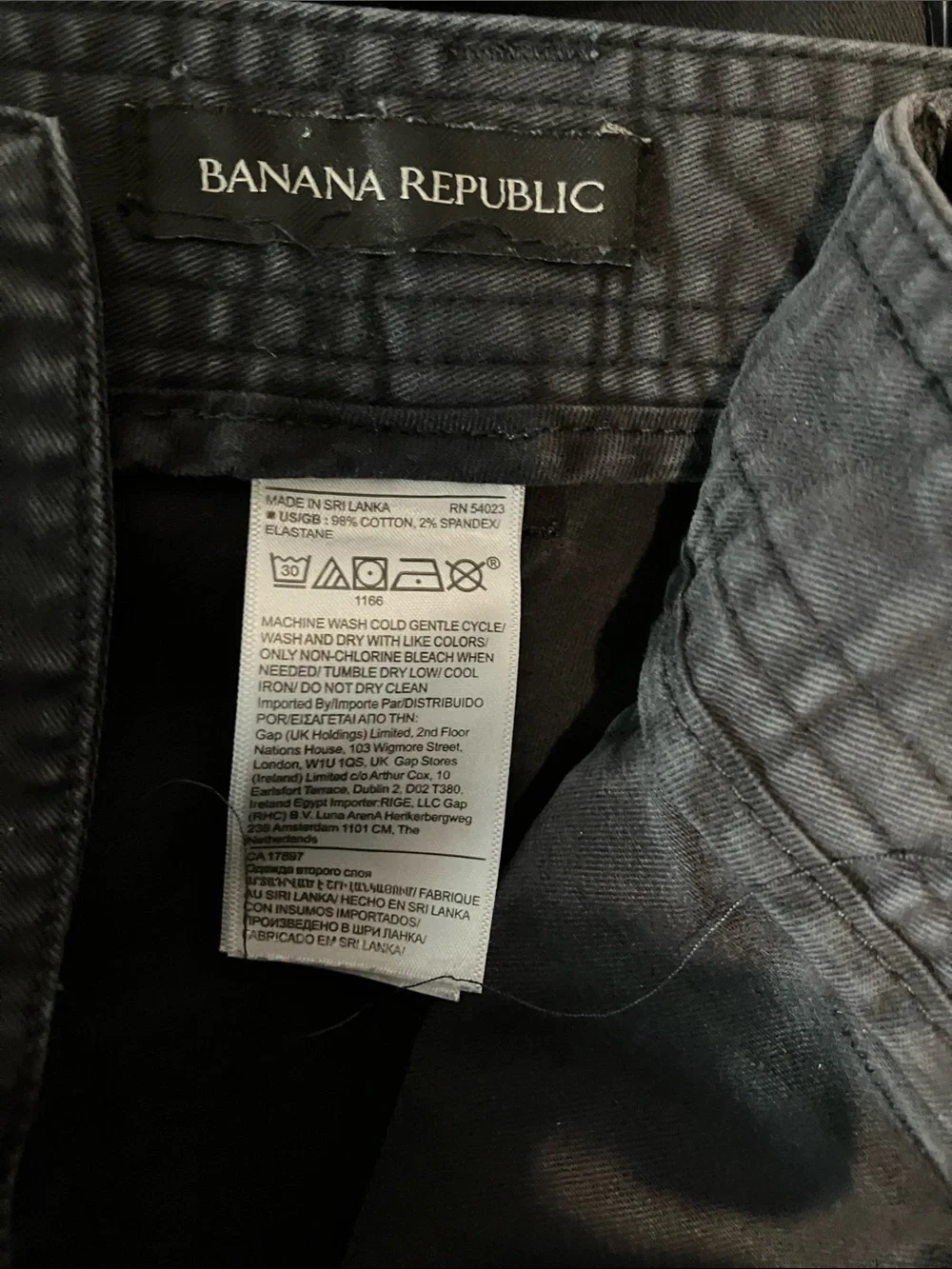 Banana Republic Black Cargo Utility Pants